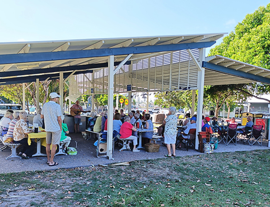 Buderim Mountain Club members enjoy an Australia Day Breakfast